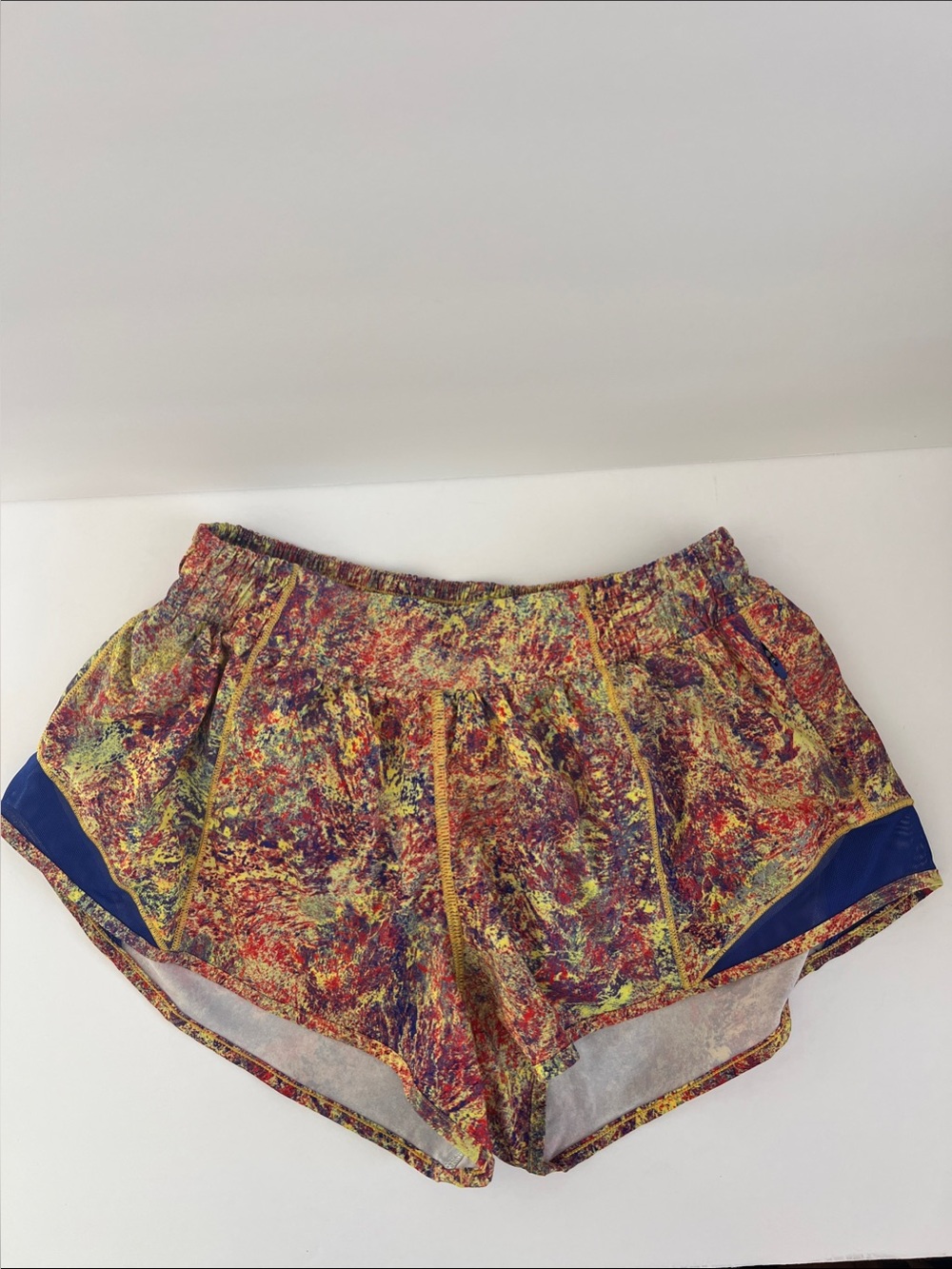 lululemon athletica Seawheeze Race Shorts Multi with Blue Trim
